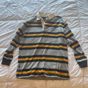Brooks Brothers Youth Small long sleeve “Fleece” style rugby polo shirt